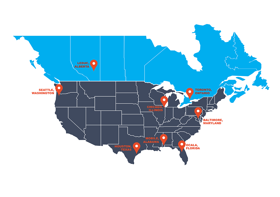 Layher Locations Map