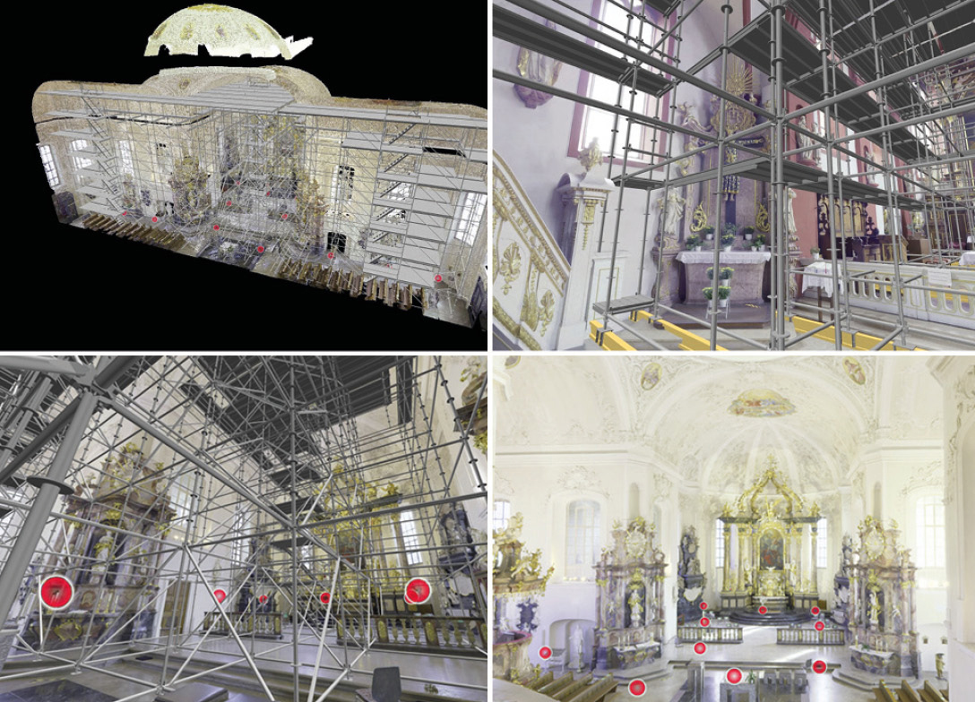 3D laser scanning for scaffolding